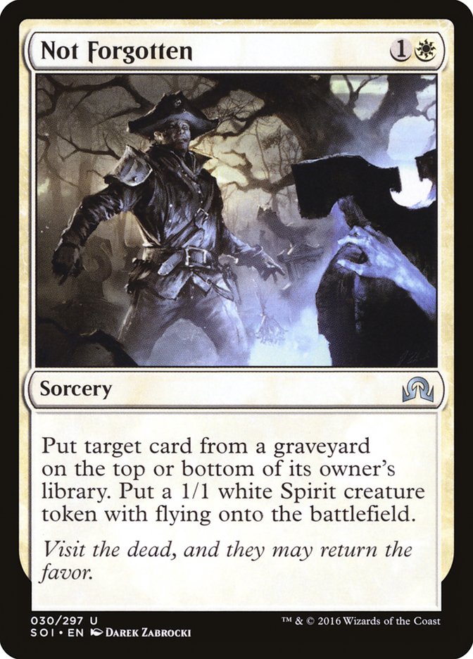 Not Forgotten [Shadows over Innistrad] | Deep Dive Games St. Marys