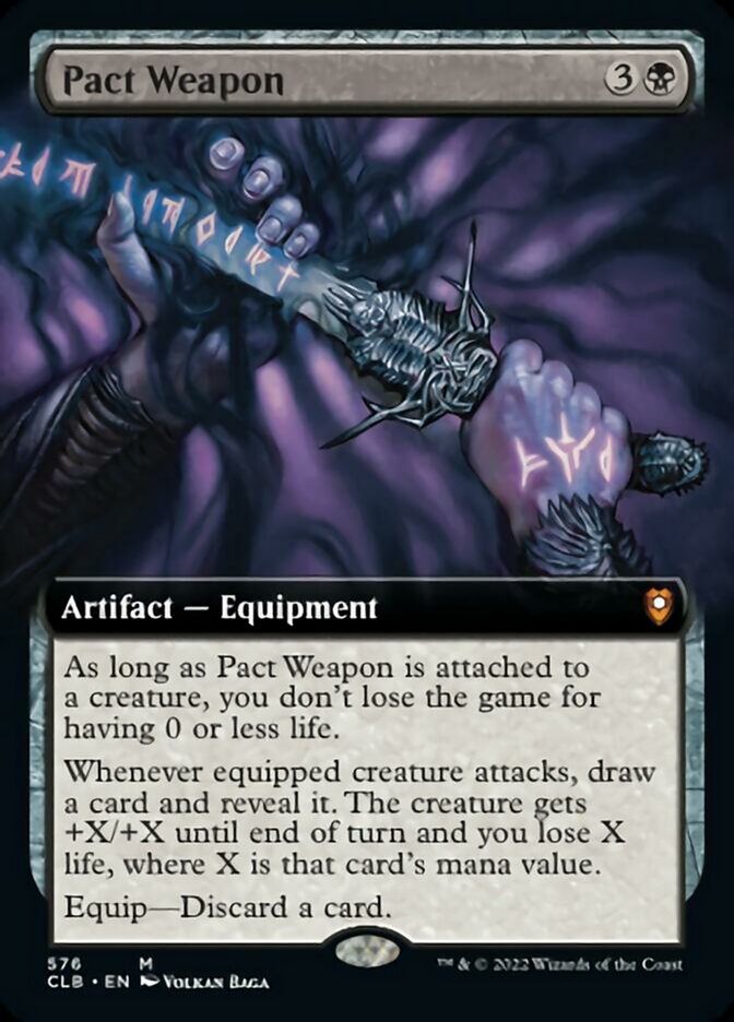 Pact Weapon (Extended Art) [Commander Legends: Battle for Baldur's Gate] | Deep Dive Games St. Marys