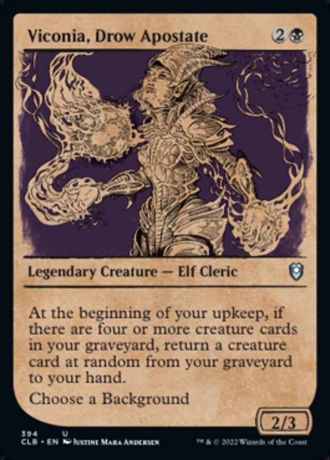 Viconia, Drow Apostate (Showcase) [Commander Legends: Battle for Baldur's Gate] | Deep Dive Games St. Marys