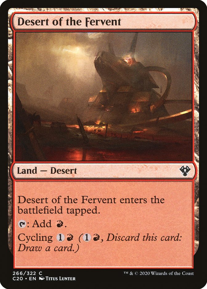 Desert of the Fervent [Commander 2020] | Deep Dive Games St. Marys