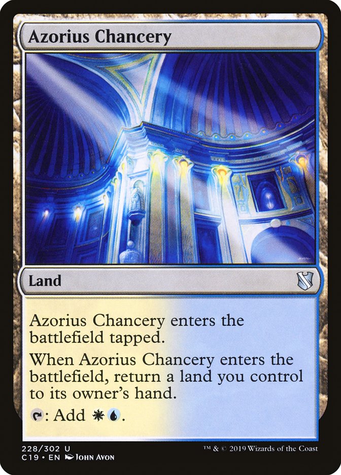 Azorius Chancery [Commander 2019] | Deep Dive Games St. Marys