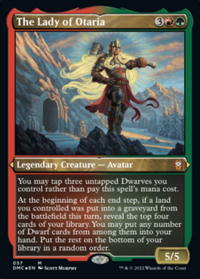 The Lady of Otaria (Foil Etched) [Dominaria United Commander] | Deep Dive Games St. Marys