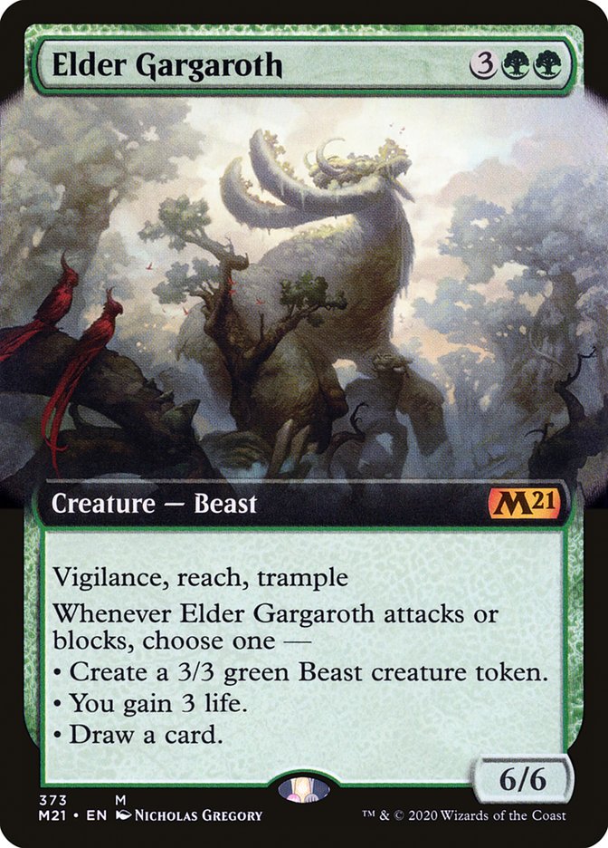 Elder Gargaroth (Extended Art) [Core Set 2021] | Deep Dive Games St. Marys