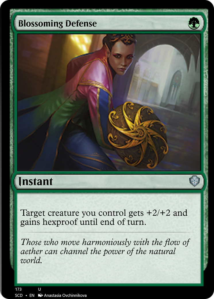 Blossoming Defense [Starter Commander Decks] | Deep Dive Games St. Marys