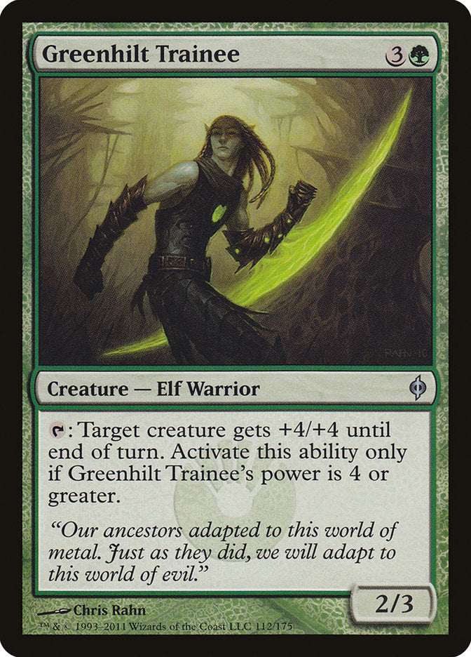 Greenhilt Trainee [New Phyrexia] | Deep Dive Games St. Marys