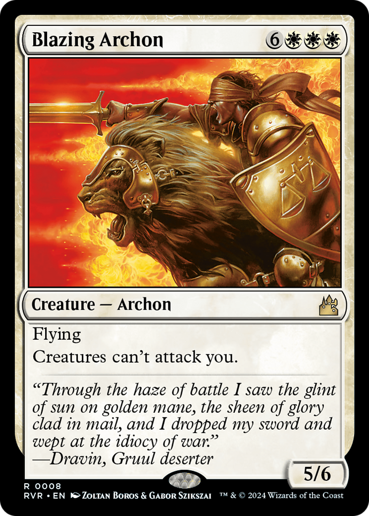 Blazing Archon [Ravnica Remastered] | Deep Dive Games St. Marys
