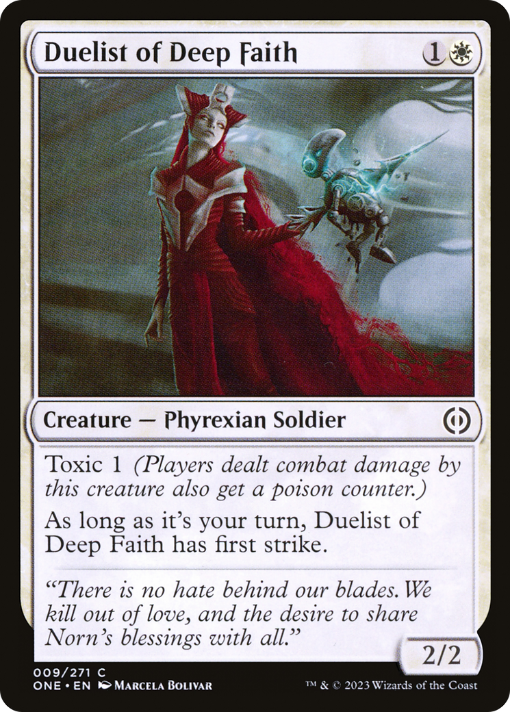 Duelist of Deep Faith [Phyrexia: All Will Be One] | Deep Dive Games St. Marys