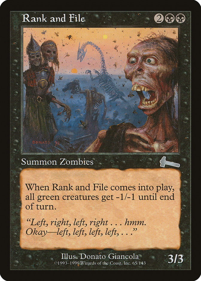 Rank and File [Urza's Legacy] | Deep Dive Games St. Marys