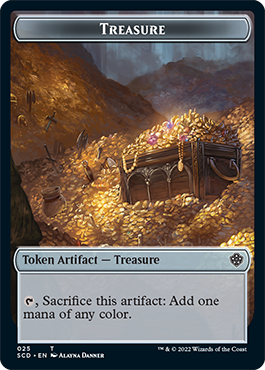 Treasure // Treasure Double-Sided Token [Starter Commander Decks] | Deep Dive Games St. Marys