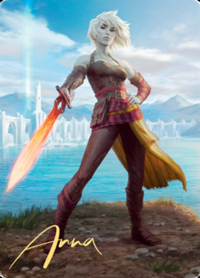 Nahiri, Heir of the Ancients 1 Art Card (Gold-Stamped Signature) [Zendikar Rising Art Series] | Deep Dive Games St. Marys