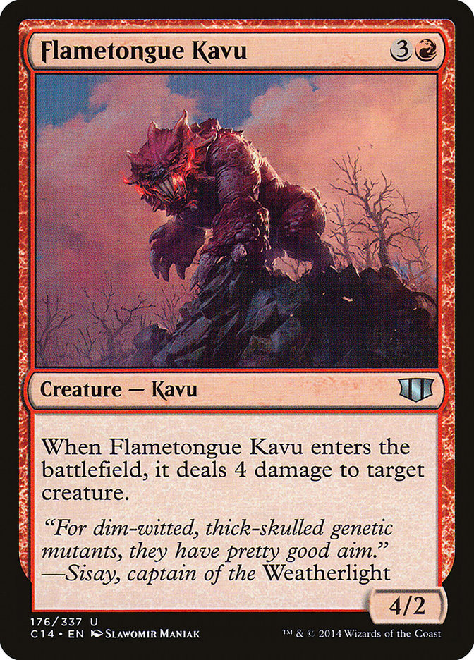 Flametongue Kavu [Commander 2014] | Deep Dive Games St. Marys