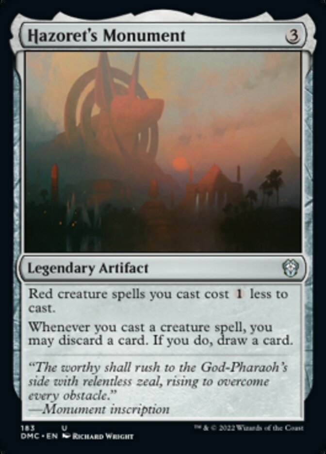 Hazoret's Monument [Dominaria United Commander] | Deep Dive Games St. Marys