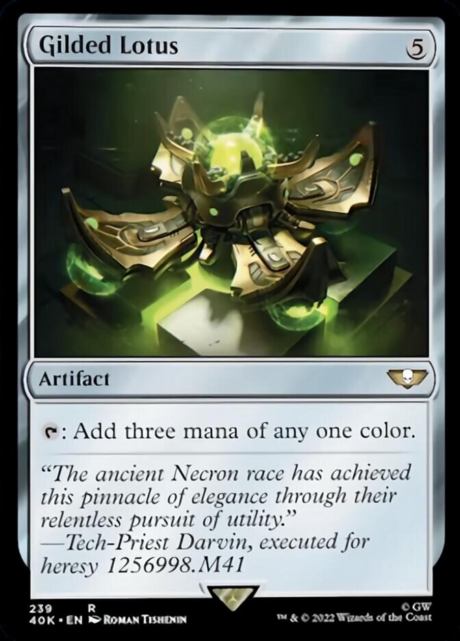 Gilded Lotus (Surge Foil) [Warhammer 40,000] | Deep Dive Games St. Marys