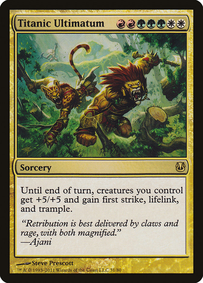 Titanic Ultimatum [Duel Decks: Ajani vs. Nicol Bolas] | Deep Dive Games St. Marys