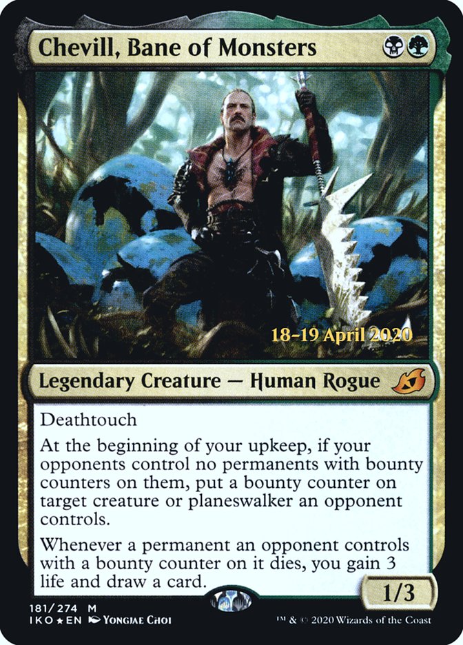 Chevill, Bane of Monsters [Ikoria: Lair of Behemoths Prerelease Promos] | Deep Dive Games St. Marys