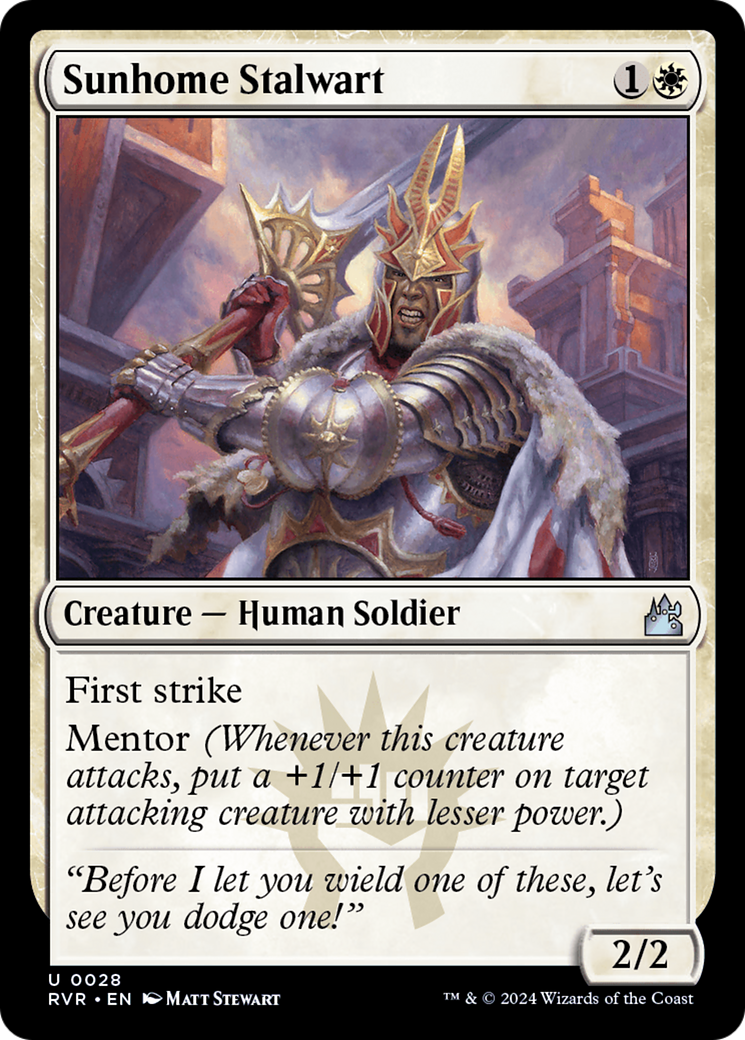 Sunhome Stalwart [Ravnica Remastered] | Deep Dive Games St. Marys