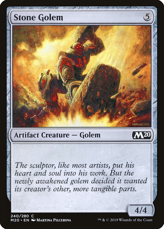 Stone Golem [Core Set 2020] | Deep Dive Games St. Marys