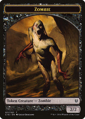 Zombie // Worm Double-Sided Token [Commander 2016 Tokens] | Deep Dive Games St. Marys