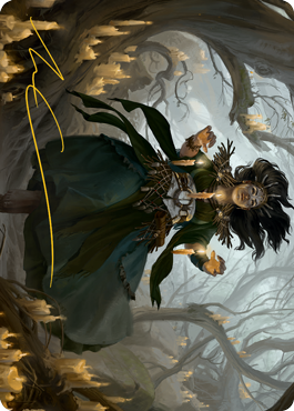 Candlegrove Witch 1 Art Card (Gold-Stamped Signature) [Innistrad: Midnight Hunt Art Series] | Deep Dive Games St. Marys
