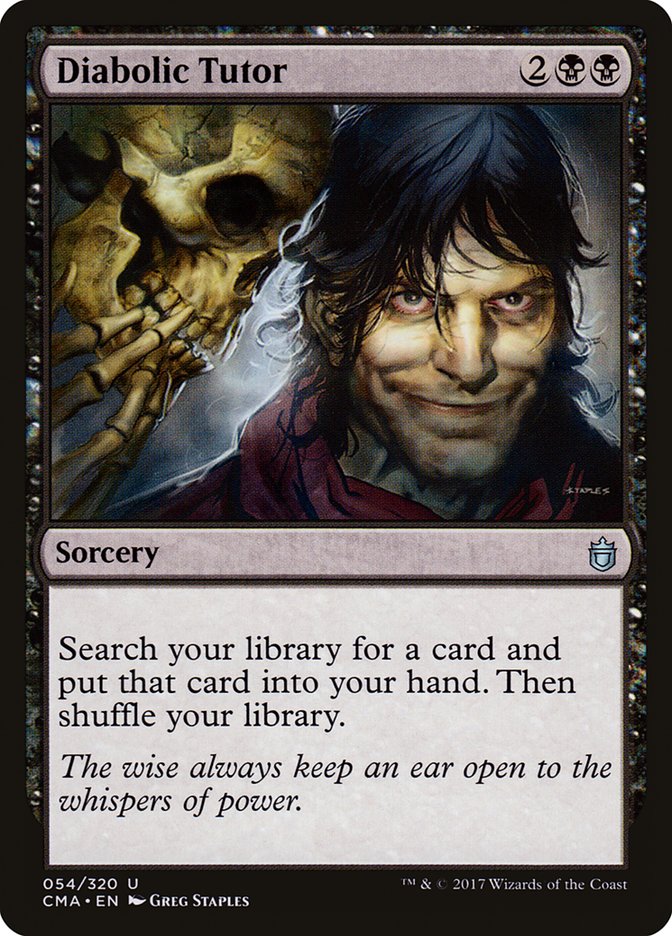 Diabolic Tutor [Commander Anthology] | Deep Dive Games St. Marys
