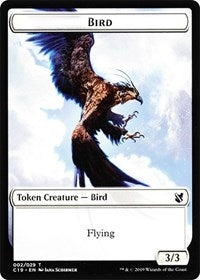 Bird (002) // Sculpture Double-Sided Token [Commander 2019 Tokens] | Deep Dive Games St. Marys