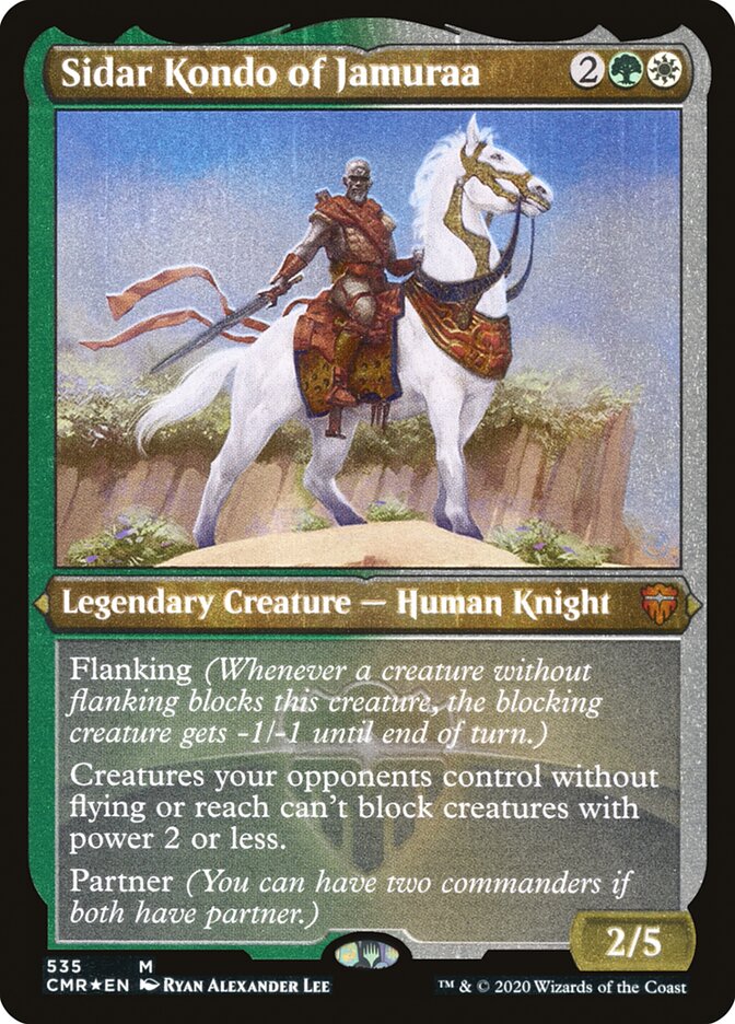 Sidar Kondo of Jamuraa (Etched) [Commander Legends] | Deep Dive Games St. Marys