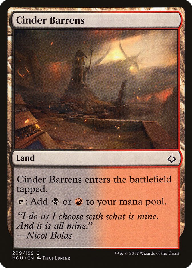 Cinder Barrens [Hour of Devastation] | Deep Dive Games St. Marys