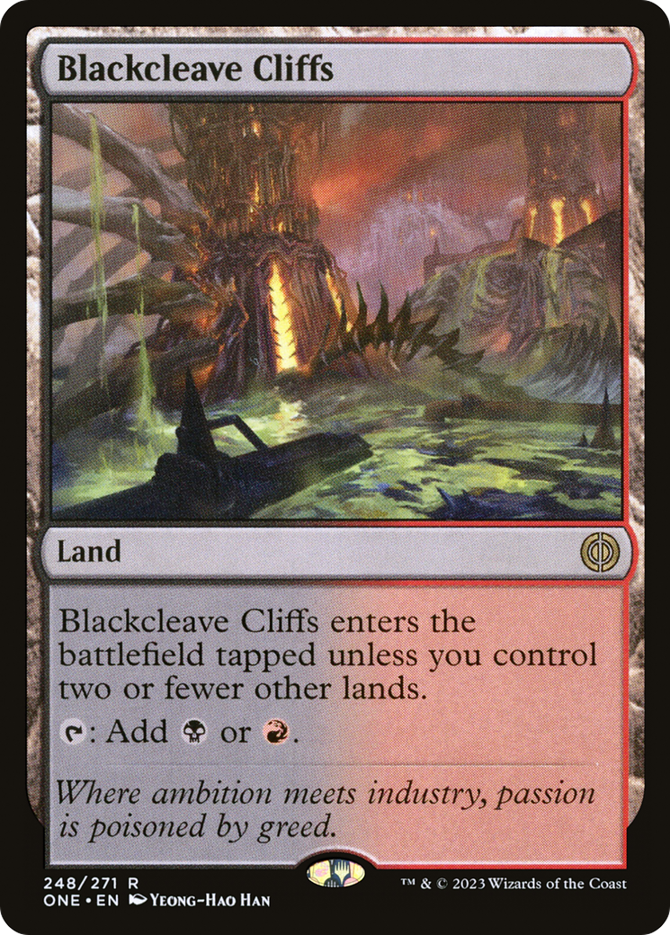 Blackcleave Cliffs [Phyrexia: All Will Be One] | Deep Dive Games St. Marys