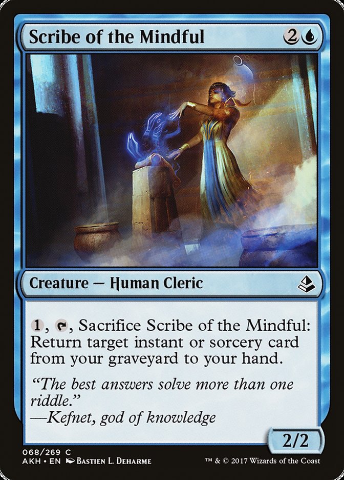 Scribe of the Mindful [Amonkhet] | Deep Dive Games St. Marys