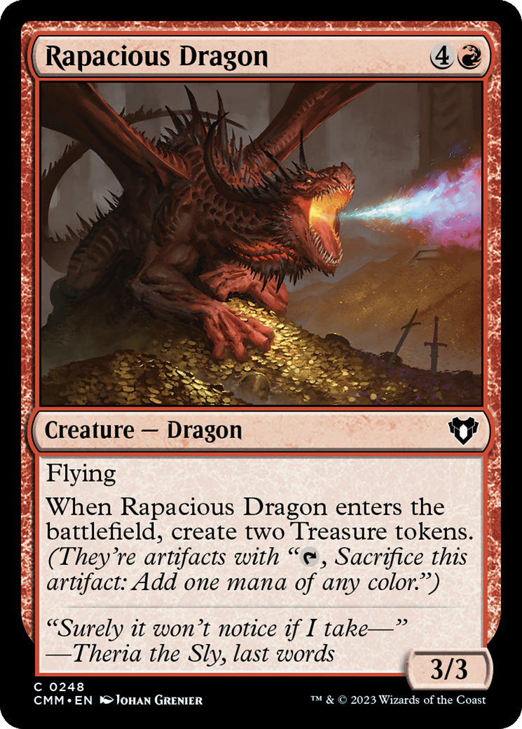 Rapacious Dragon [Commander Masters] | Deep Dive Games St. Marys