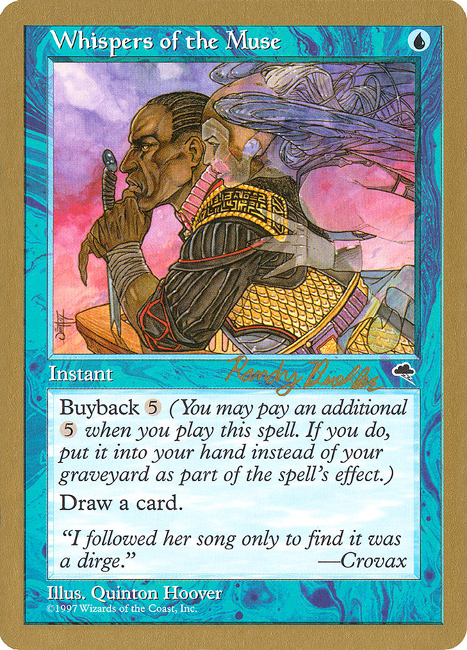 Whispers of the Muse (Randy Buehler) [World Championship Decks 1998] | Deep Dive Games St. Marys