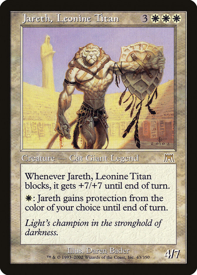 Jareth, Leonine Titan [Onslaught] | Deep Dive Games St. Marys