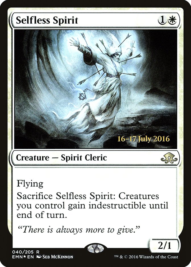 Selfless Spirit [Eldritch Moon Prerelease Promos] | Deep Dive Games St. Marys
