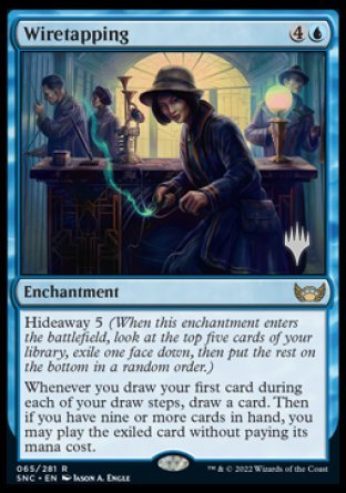 Wiretapping (Promo Pack) [Streets of New Capenna Promos] | Deep Dive Games St. Marys