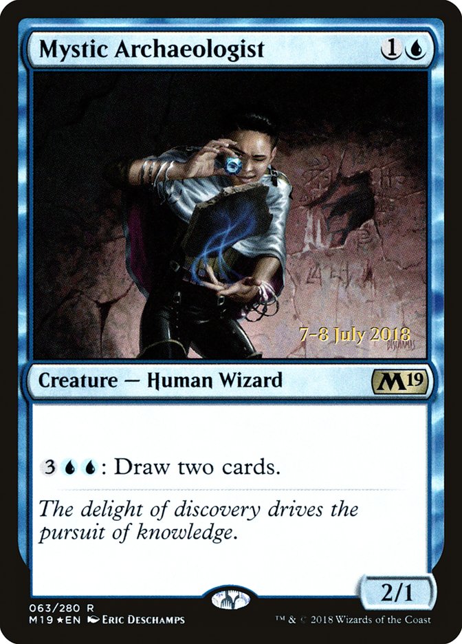 Mystic Archaeologist [Core Set 2019 Prerelease Promos] | Deep Dive Games St. Marys