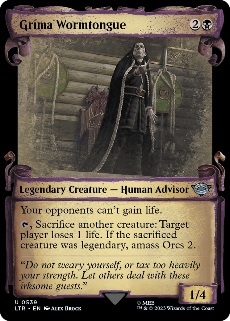 Grima Wormtongue [The Lord of the Rings: Tales of Middle-Earth Showcase Scrolls] | Deep Dive Games St. Marys