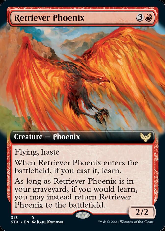 Retriever Phoenix (Extended Art) [Strixhaven: School of Mages] | Deep Dive Games St. Marys