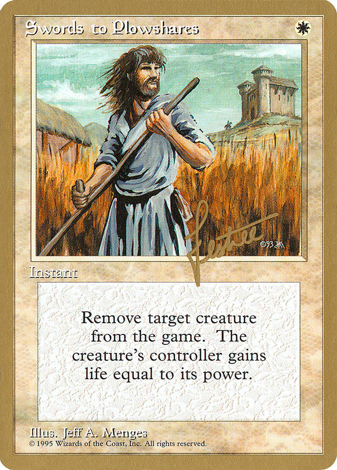 Swords to Plowshares (Bertrand Lestree) [Pro Tour Collector Set] | Deep Dive Games St. Marys