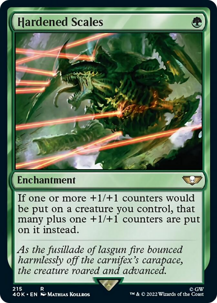 Hardened Scales (Surge Foil) [Warhammer 40,000] | Deep Dive Games St. Marys