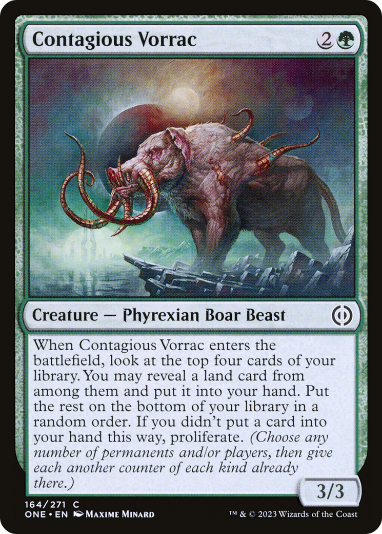 Contagious Vorrac [Phyrexia: All Will Be One] | Deep Dive Games St. Marys