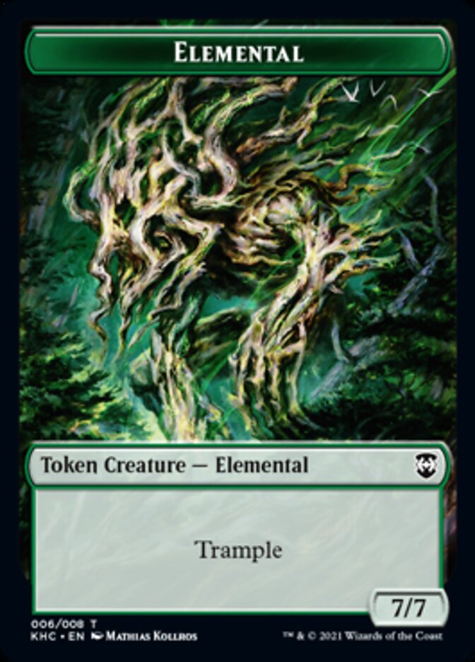 Elemental Token [Kaldheim Commander Tokens] | Deep Dive Games St. Marys