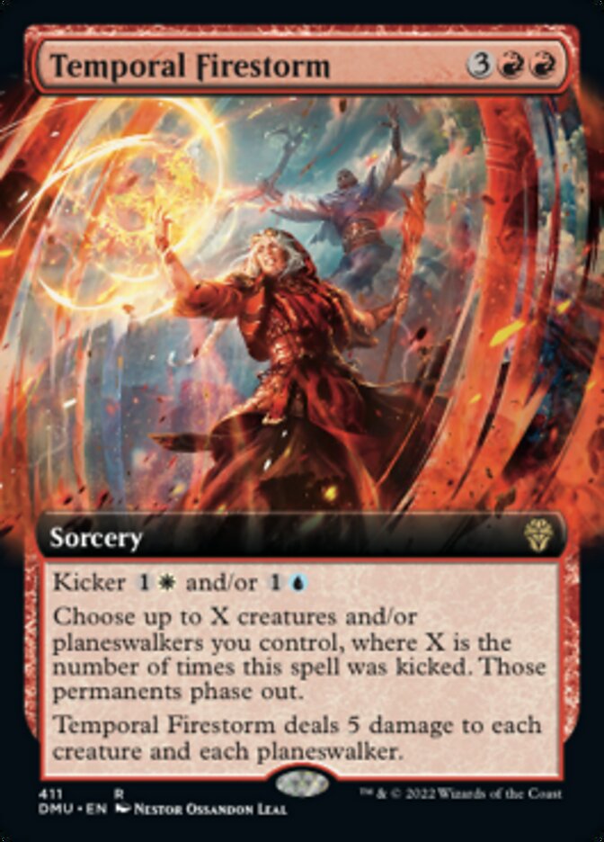 Temporal Firestorm (Extended Art) [Dominaria United] | Deep Dive Games St. Marys