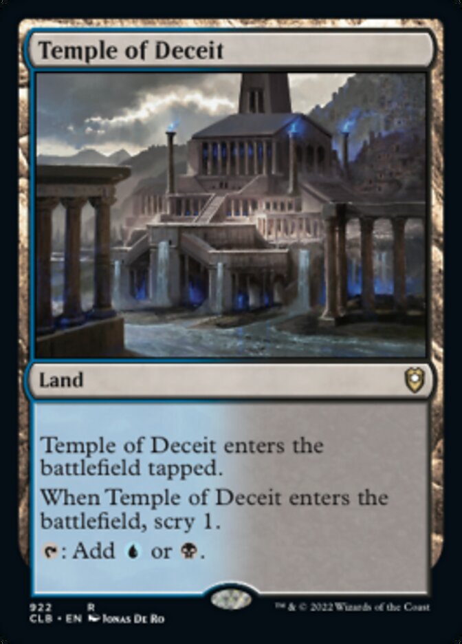 Temple of Deceit [Commander Legends: Battle for Baldur's Gate] | Deep Dive Games St. Marys