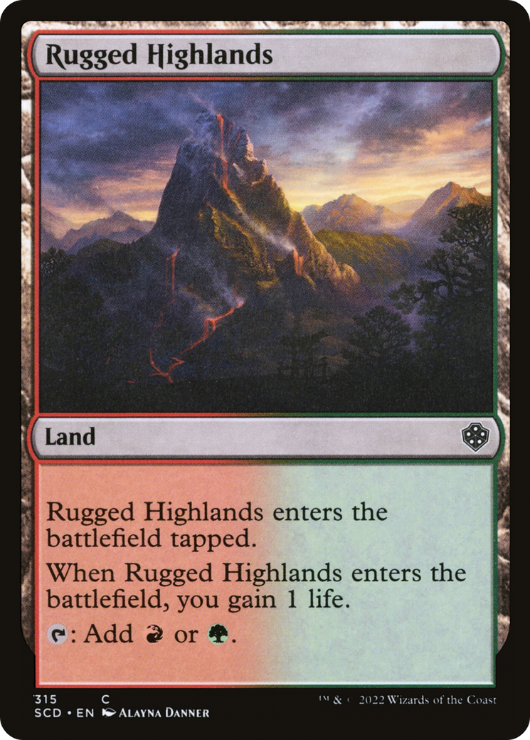 Rugged Highlands [Starter Commander Decks] | Deep Dive Games St. Marys