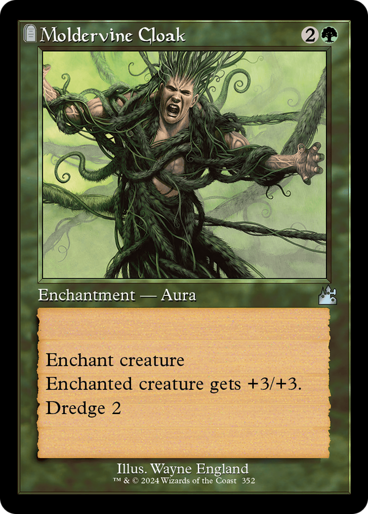 Moldervine Cloak (Retro Frame) [Ravnica Remastered] | Deep Dive Games St. Marys