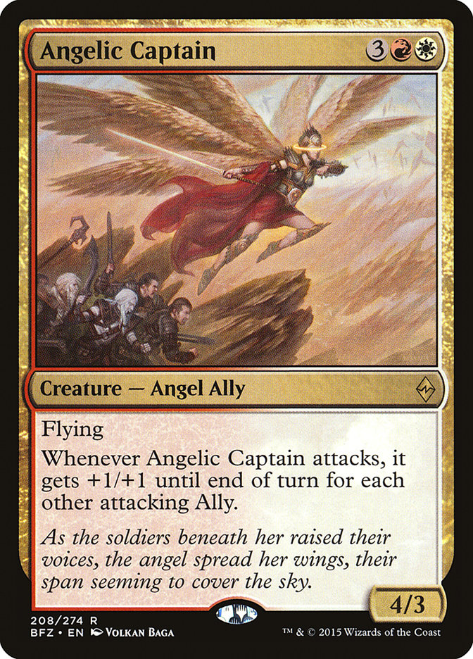 Angelic Captain [Battle for Zendikar] | Deep Dive Games St. Marys