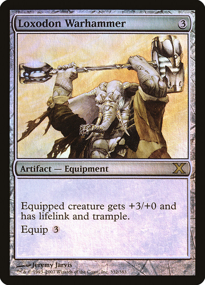 Loxodon Warhammer (Premium Foil) [Tenth Edition] | Deep Dive Games St. Marys