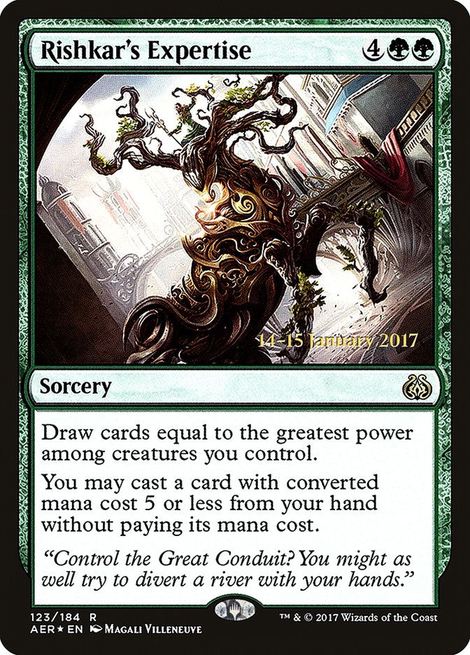 Rishkar's Expertise [Aether Revolt Prerelease Promos] | Deep Dive Games St. Marys