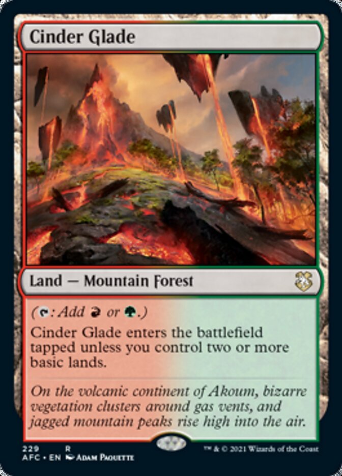 Cinder Glade [Dungeons & Dragons: Adventures in the Forgotten Realms Commander] | Deep Dive Games St. Marys