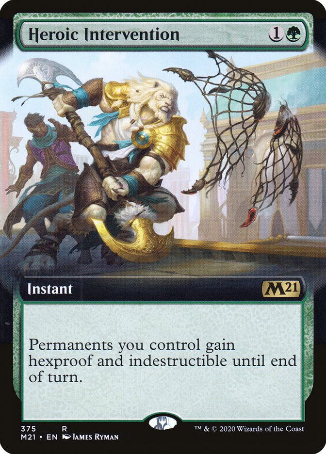 Heroic Intervention (Extended Art) [Core Set 2021] | Deep Dive Games St. Marys